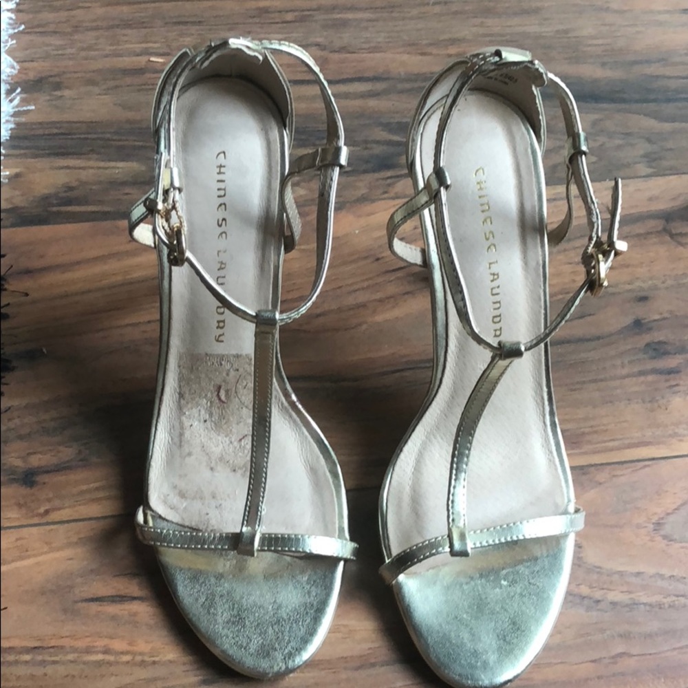 Gold sandals